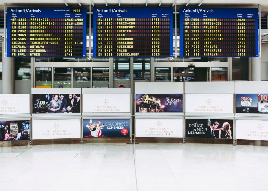 Municipal information and announcement displays